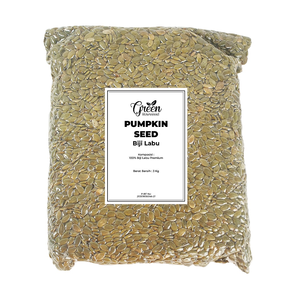 

RAW PUMPKIN SEED 3 KG PREMIUM - BIJI LABU MENTAH 3000 GRAM