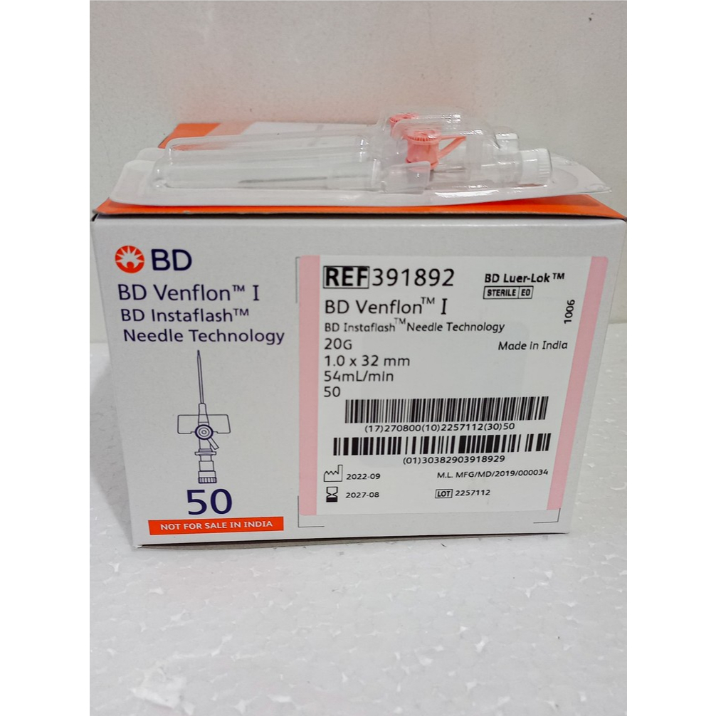 BD Venflon I BD Instaflash Needle Technology