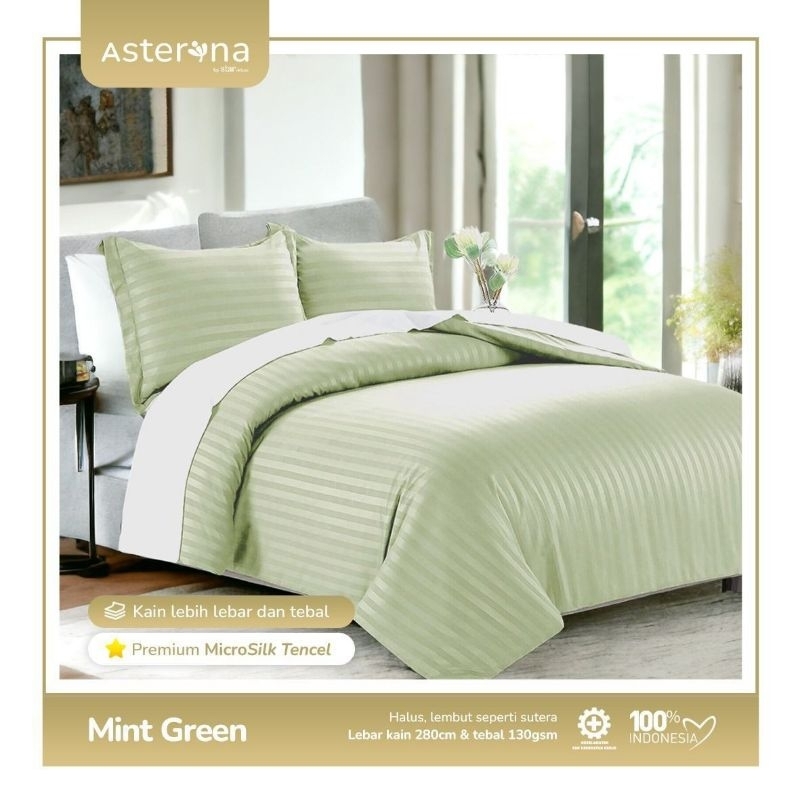 Set Sprei Microtencel Salur UK 100x200 s/d 200x200 T:40cm/Sprei Salur anti geser/Sprei Hotel/Sprei C