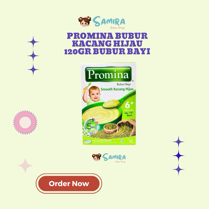 

Promina Bubur Kacang Hijau 120gr Bubur Bayi/Makanan Bayi