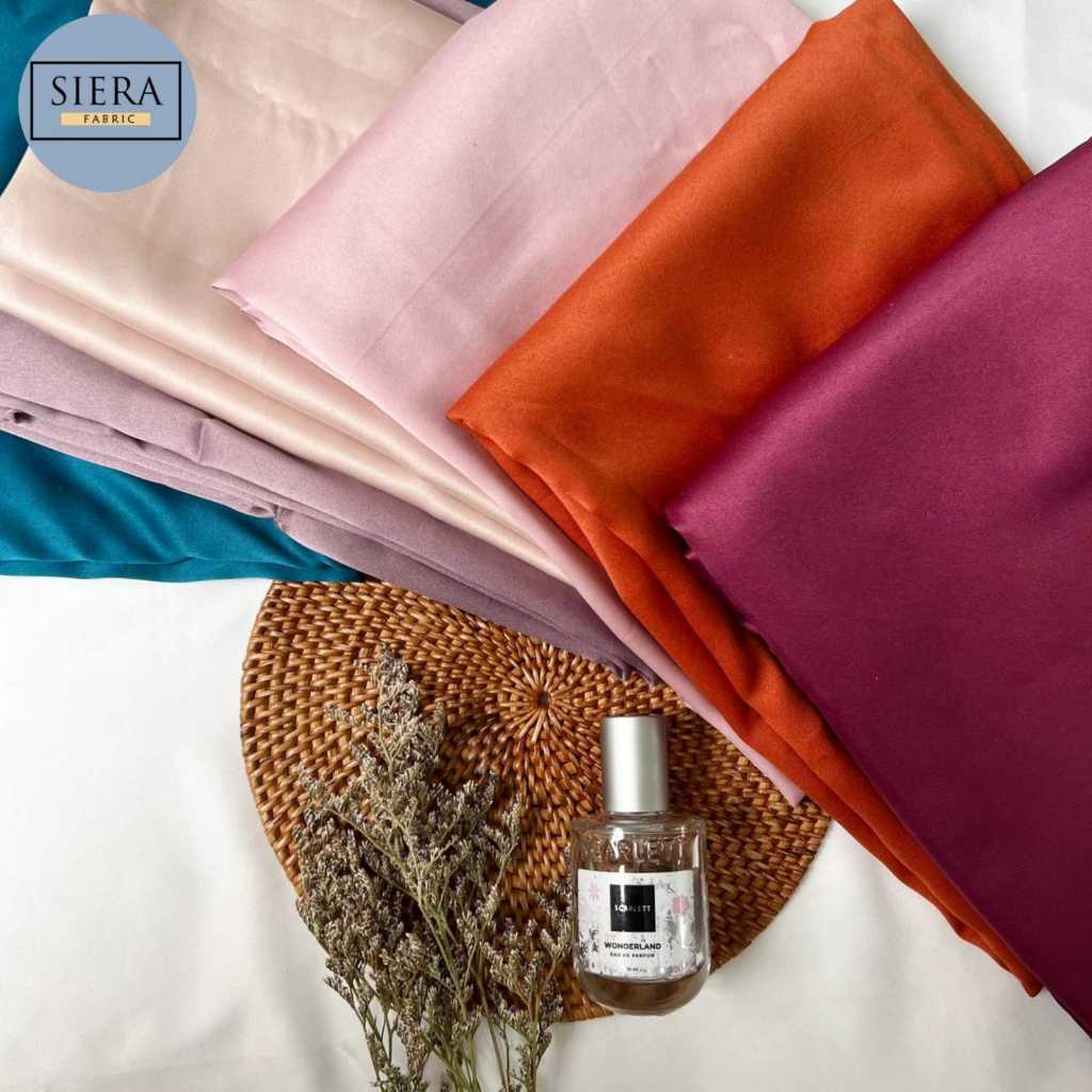 Kain Satin Velvet Roberto Premium Ukuran 0,5m ( SETENGAH METER ) Kain Perca / Kaiin Sisa Potongan