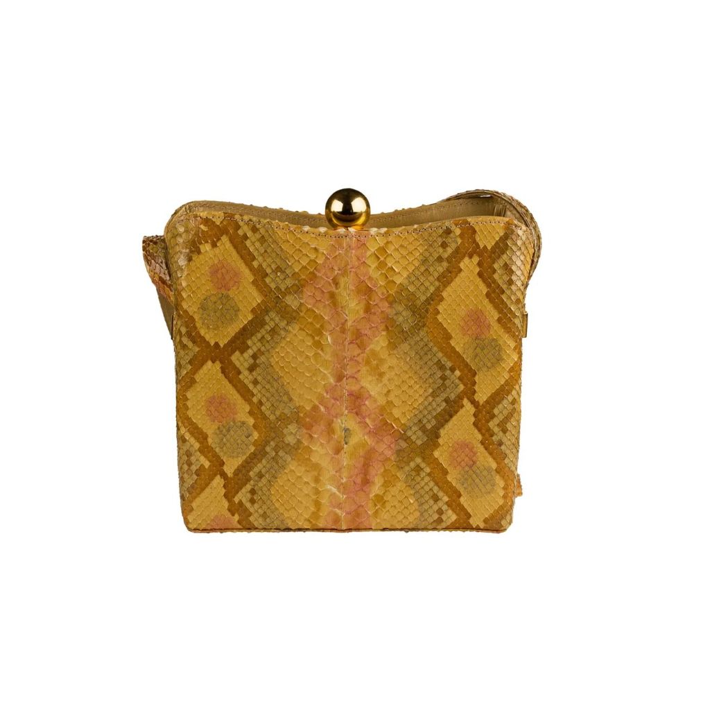 "80's Stuart Weitzman Snake Skin Purse🪻