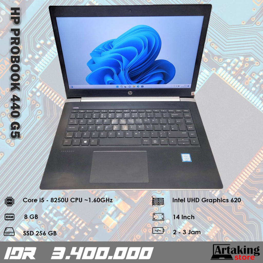 HP ProBook 440 G5 - Core i5 - Gen 8 th - SSD 256 GB