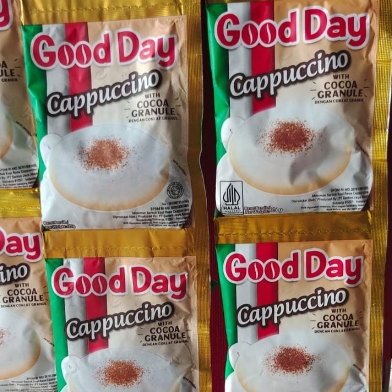 

PROMO Good Day Cappuccino 10pcs ( 1 renceng) Kopi Rentengan Murah Grosir