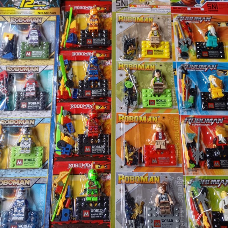 paket 4pcs mainan anak ROBOMAN Lego Super ninja