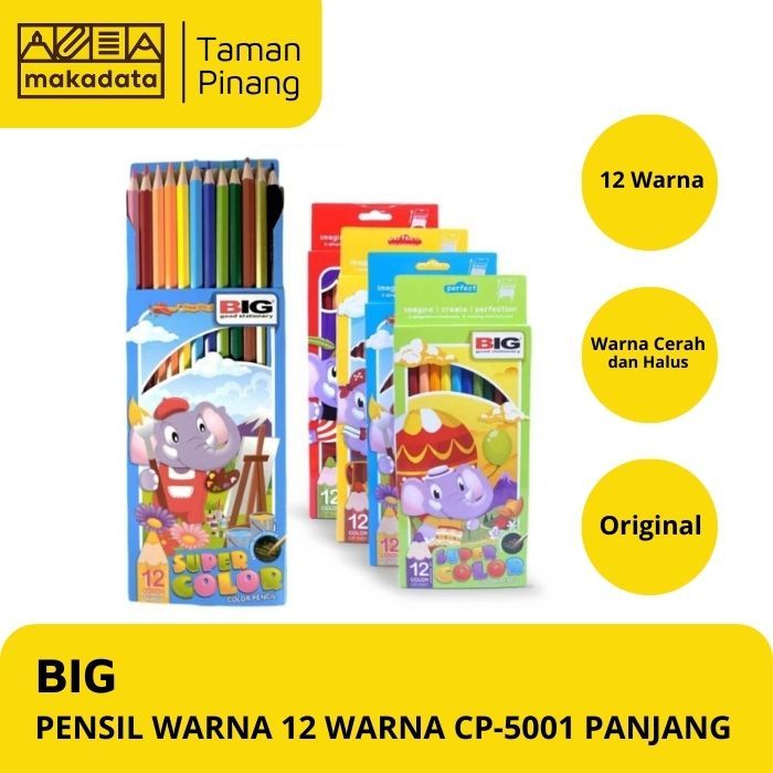 

PENSIL WARNA/ COLOUR PENCIL BIG 12 WARNA CP-5001 PANJANG