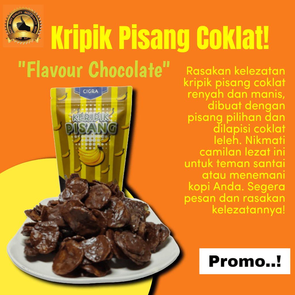 

Keripik Pisang Cokelat 100 gram