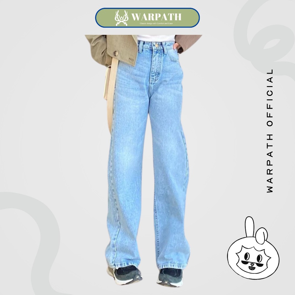 WARPATH - Loose Baggy Kulot Jeans Celana Jeans Wanita Highwaist Coolgy 7351 Jeans Wanita Jumbo