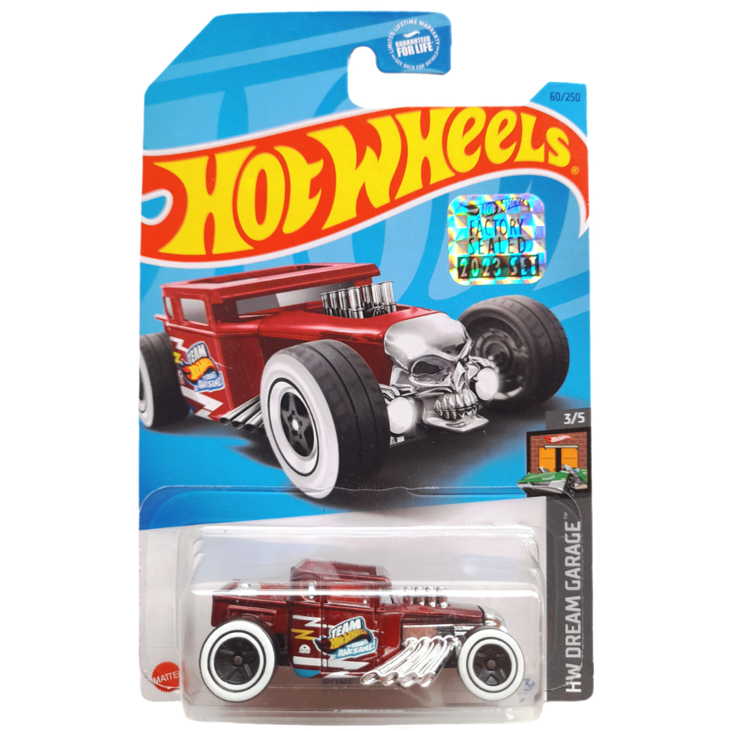 Hot Wheels Bone Shaker Team Hot Wheels The Origin of Awesome Dark Red Factory Sealed