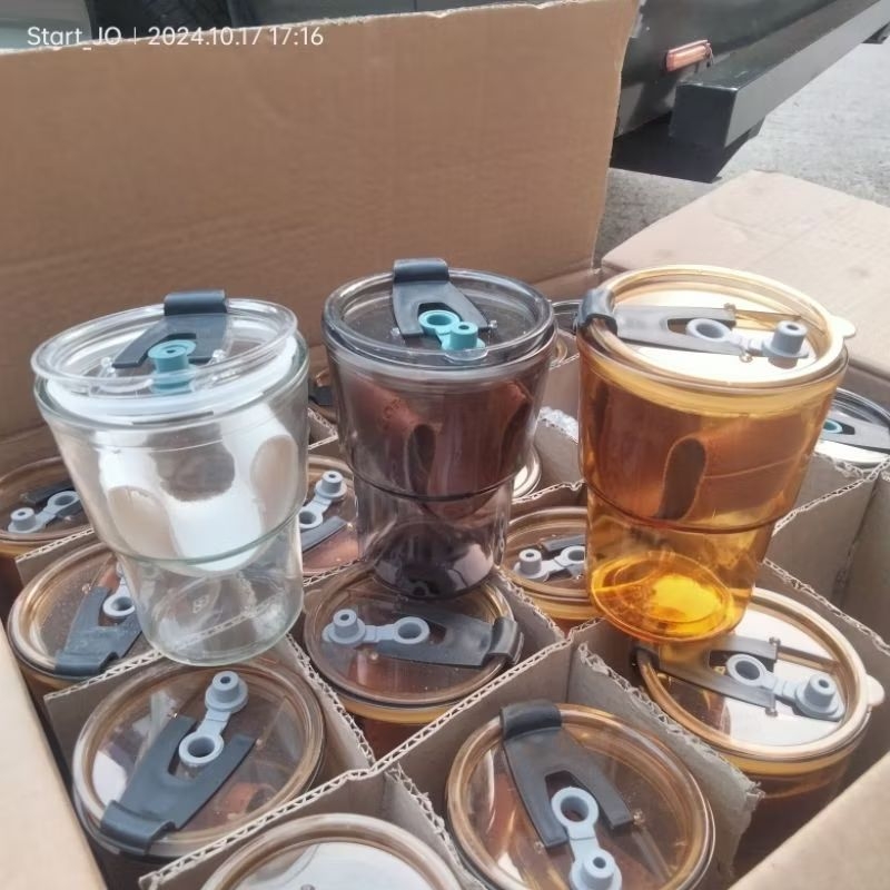 Gelas Gorgeous Sedotan/Gelas Kaca Sedotan/Souvenir Gelas Sedotan