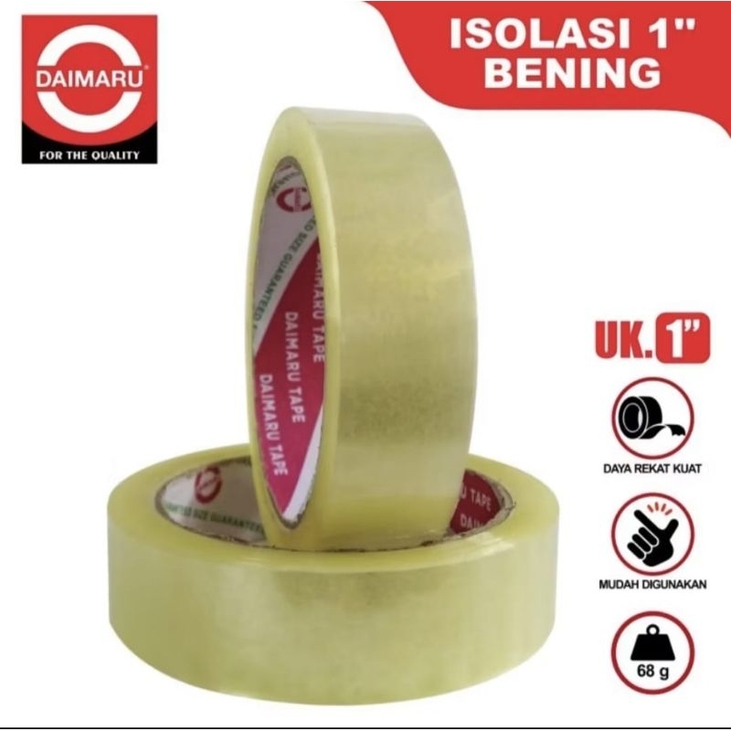 

Isolasi Daimaru Bening / Transparan