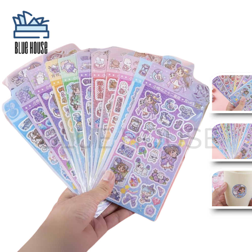 

Sticker Gambar Kartun Aksesoris Hiasan Buku Notebook DIY Mudah Dilepas