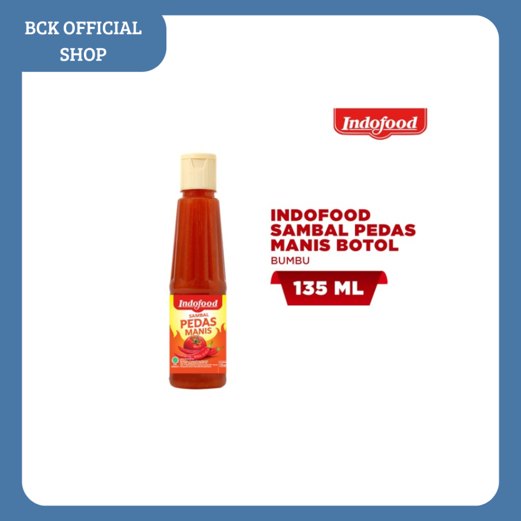 

Saus Indofood Pedas Manis 135ml Kemasan Botol (PCS)