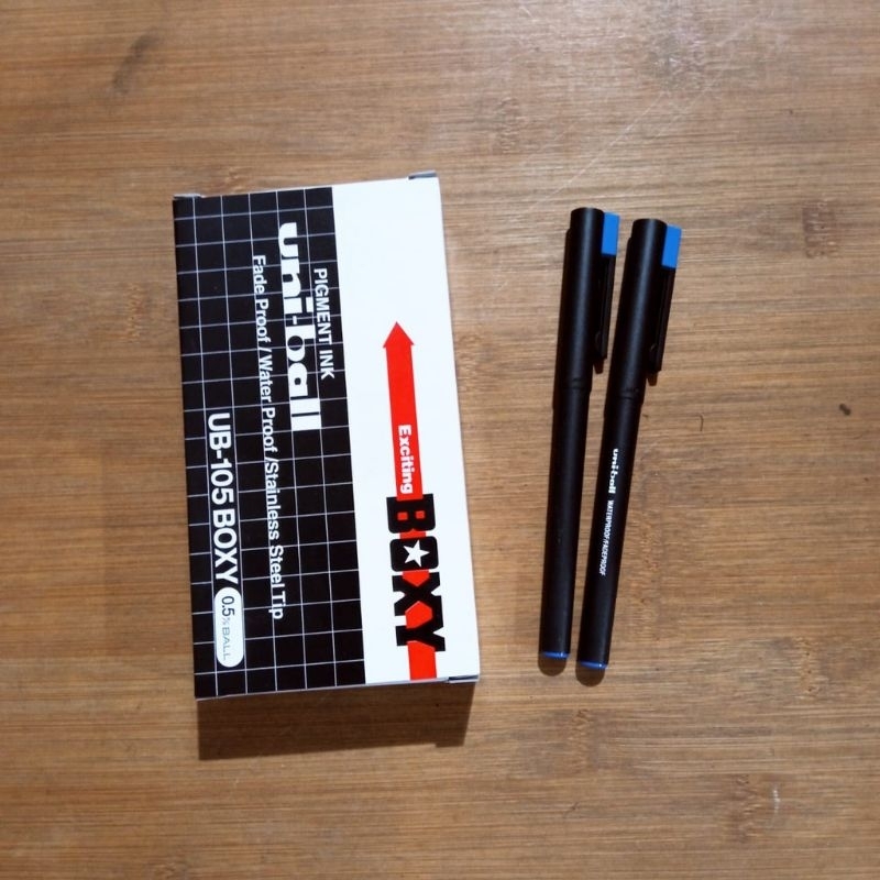 

RB Pulpen BOXY UB 105 Pigment Ink 1 Lusin (12pcs)