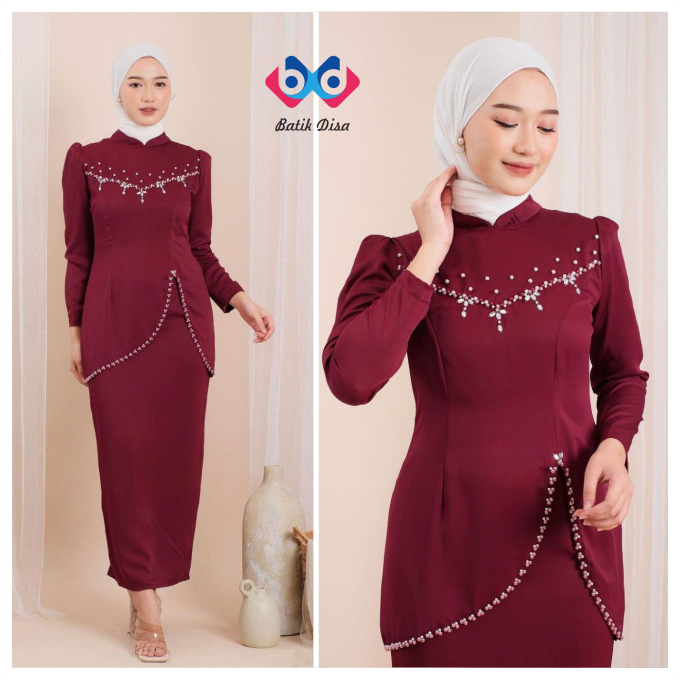 Kebaya Model terbaru Felicya dress elegan Kebaya Wisuda Lamaran Tunangan  Batik Baju Couple Kondanga