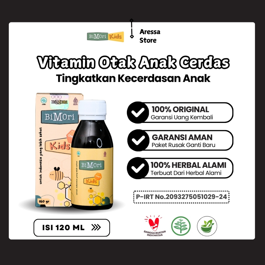 Bimori Vitamin Untuk Otak Anak Pintar Suplemen Speech Delay Atasi Terlambat Bicara Herbal