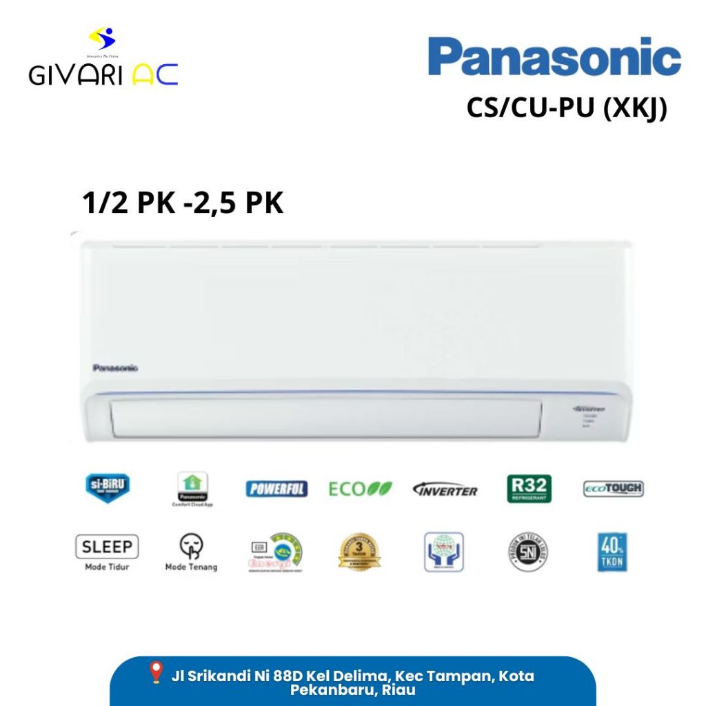 AC PANASONIC STANDARD INVERTER 1 PK CS/CU-PU9UKP