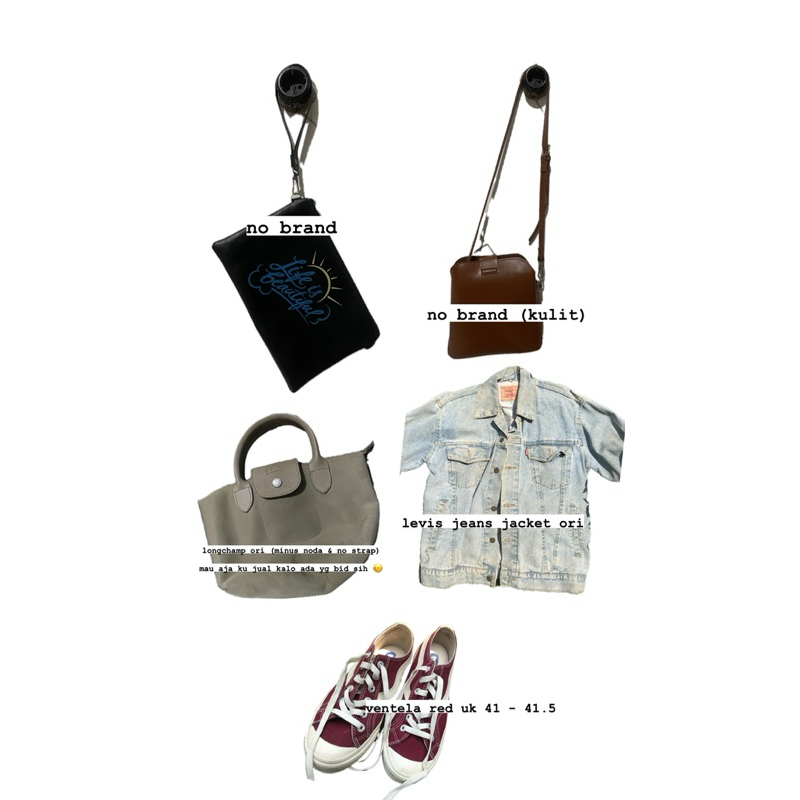 Tas kulit Coklat Preloved by Devin