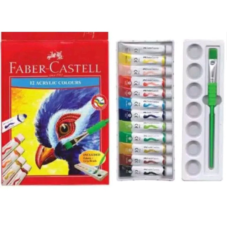 

KODE P13C Cat Acrylic Colours FaberCastell 12 ml Set12