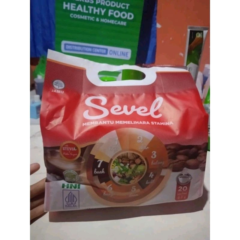 

Kopi Sevel 7 Elemen | Membantu Menjaga Daya Tahan Tubuh | Kopi HNI Sevel 20sachet