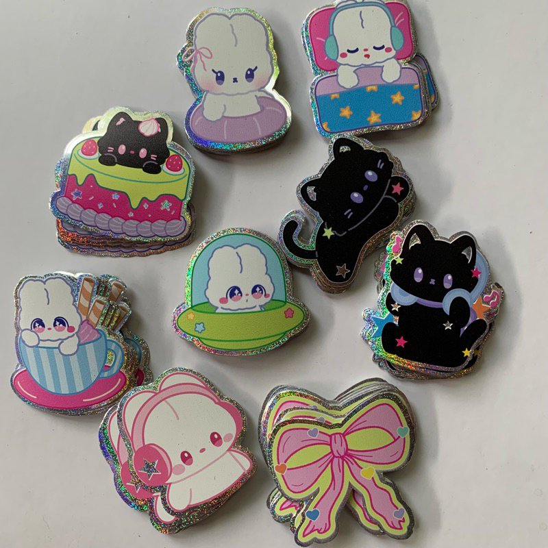 

HOLOGRAM GLITTER UV STICKER FRIVSTUDIO