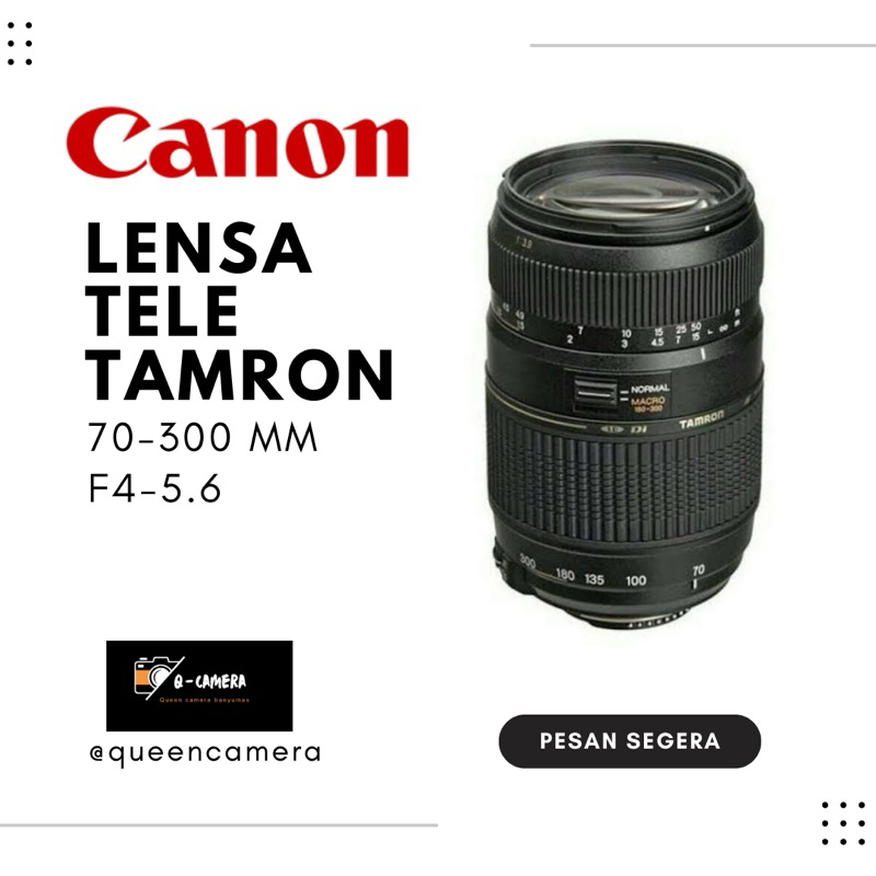 LENSA TAMRON  70-300mm FOR CANON