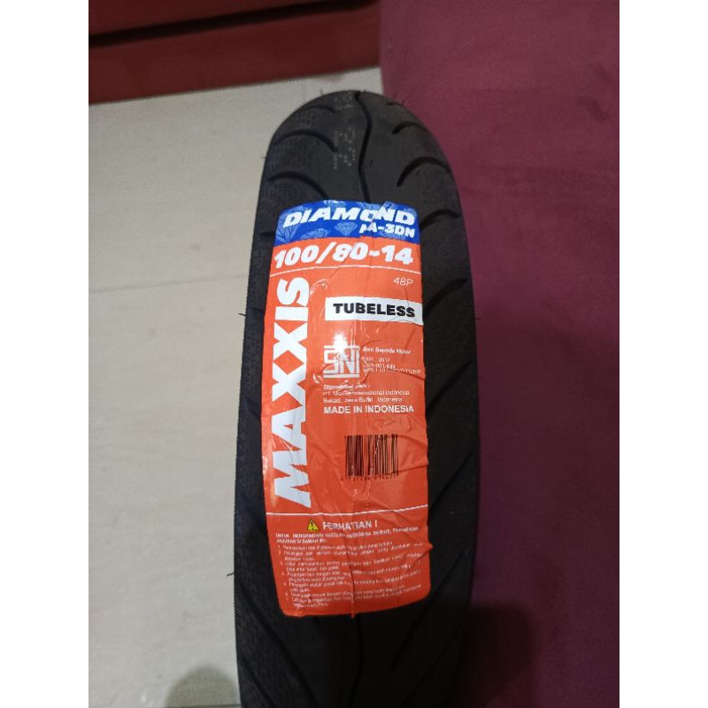 ban maxxis diamond 100/80-14 untuk vario tubebless