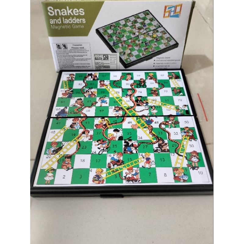 ready mainan ular tangga magnet/ mainan board game family/game jadul anak anak family