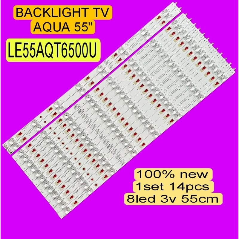 LAMPU LED BACKLIGHT BL TV AQU LE55AQT6500U 55AQT6500 55AQT6500U