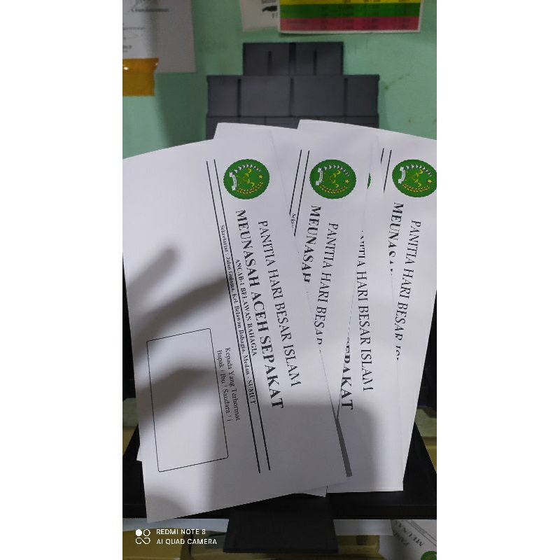 

[1 kotak] CETAK AMPLOP SURAT UKURAN BESAR 230x110 mm CUSTOM