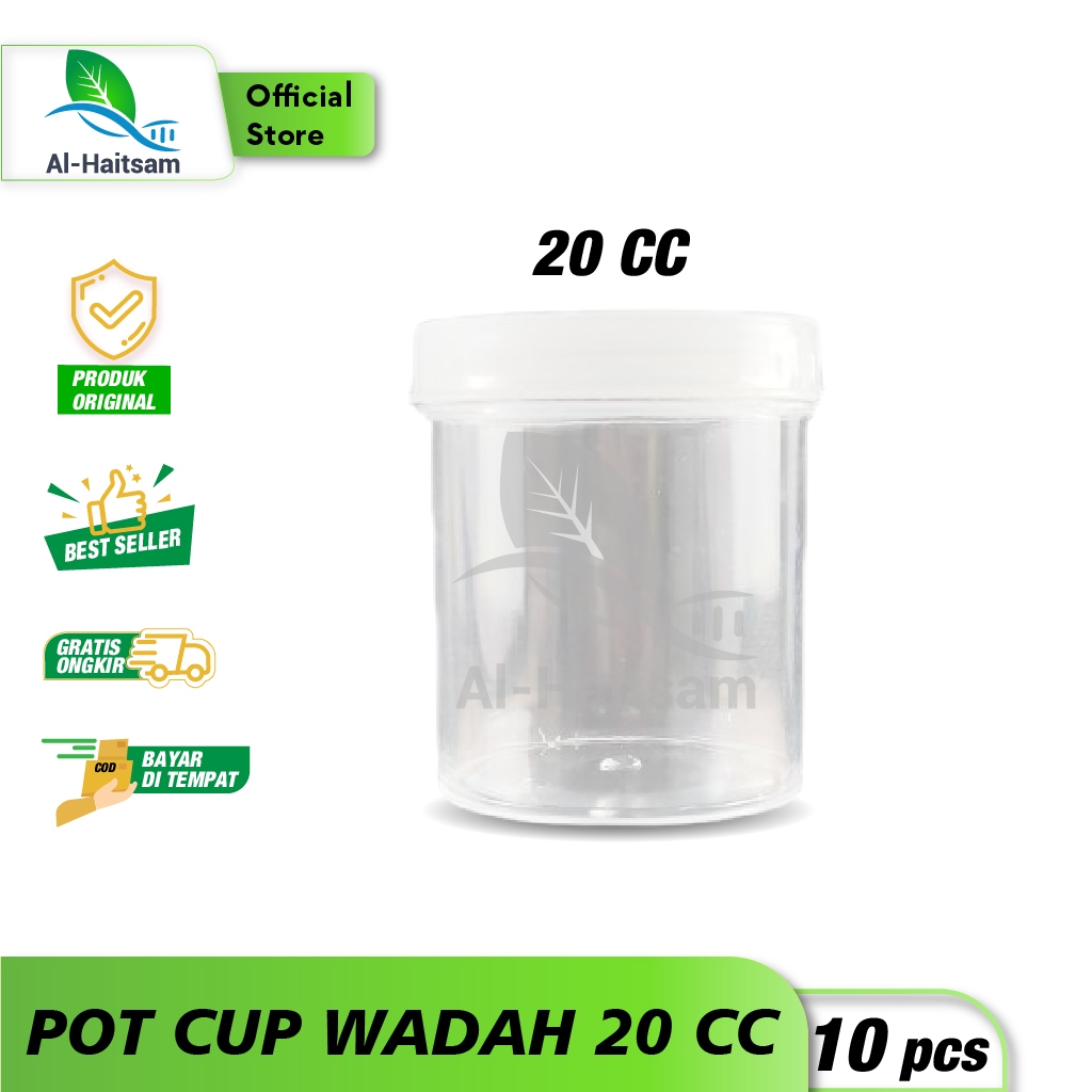 Isi 10 pcs Pot Urine 20cc / Pot Slime 20cc / Pot Salep 20cc / Pot Obat 20cc