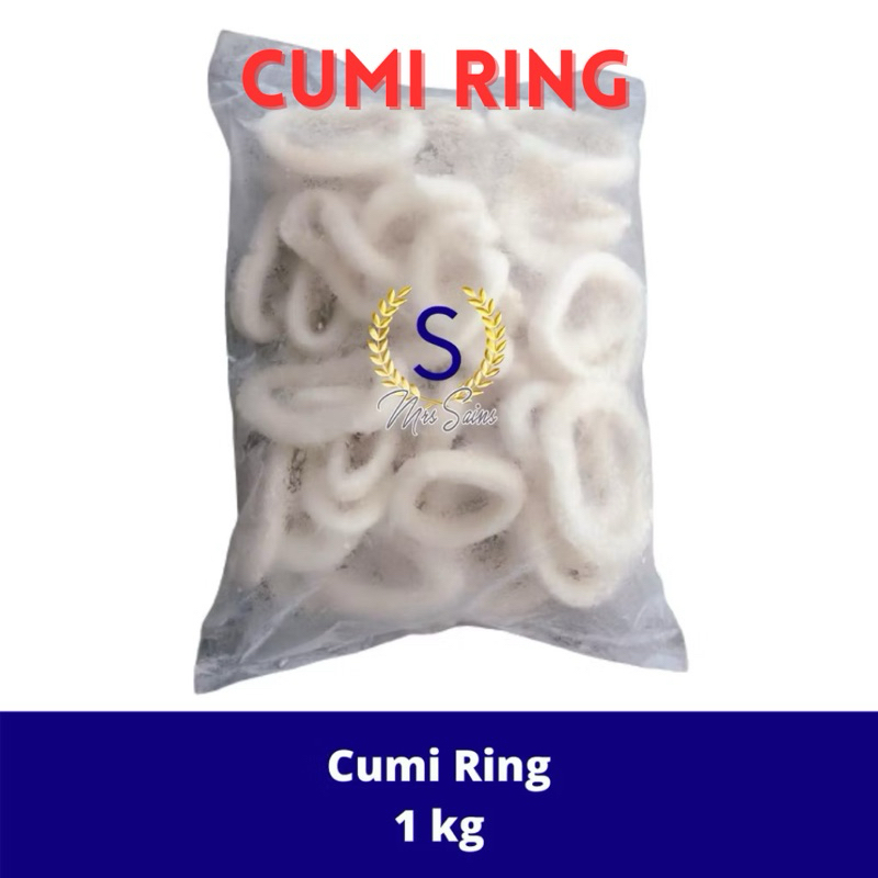 

[FROZEN FOOD SEAFOOD] CUMI RING IMPORT @1KG BERBENTUK CINCIN, SQUID RING, TANPA TULANG & KULIT