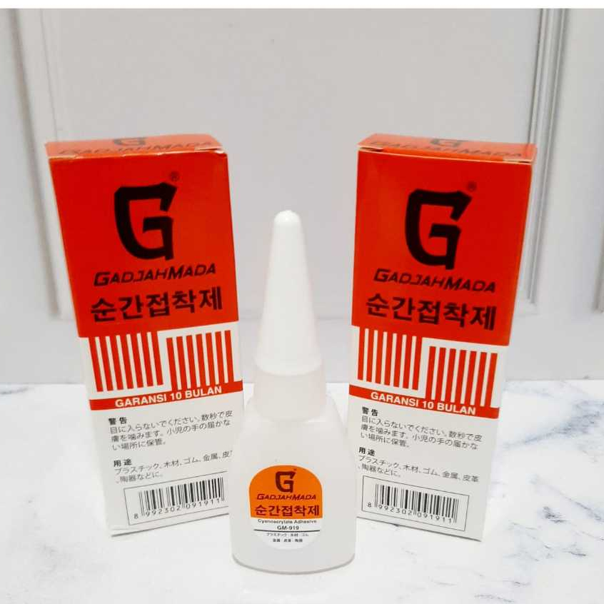 

Harga Grosir (1Dus/ 50pcs) Lem Super Glue Cair GM-919 Original