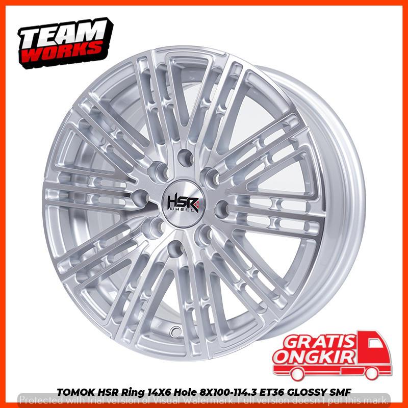 VELG MOBIL TOMOK HSR R14 UNTUK BRIO CALYA AVANZA VELOZ PELEK RING 14