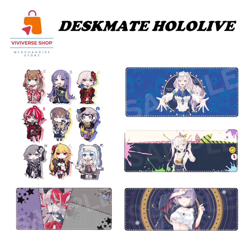 Deskmate Extended Vtuber Hololive ID Mousepad Custom Anime Vtuber Hololive