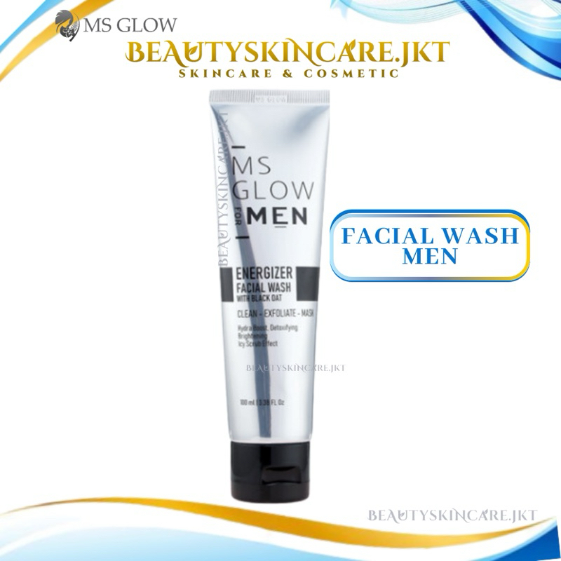 Ms Glow For Men Facial Wash | Sabun Cuci Muka Pria Ms Glow Men