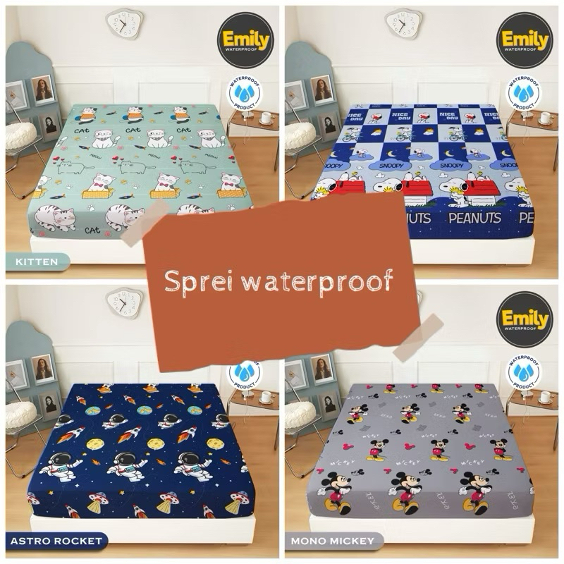 Sprei waterproof motif murah  Sprei anti ompol sprei murah