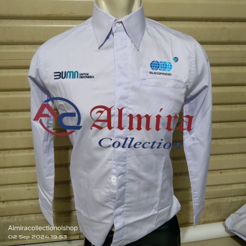 kemeja SUCOFINDO baju SUCOFINDO BUMN SUCOFINDO bordir