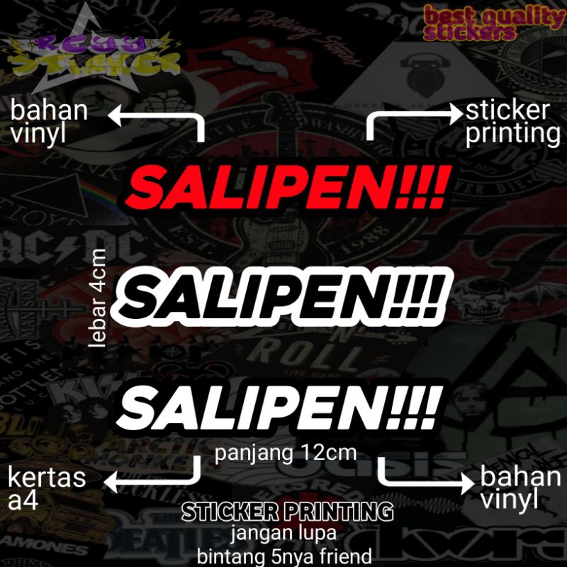 

STICKER PRINTING ANTI AIR SALIPEN