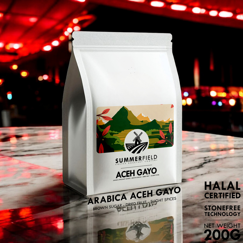 

Kopi Arabika Aceh Gayo 200g (Biji/Bubuk) Summerfield Specialty Grade