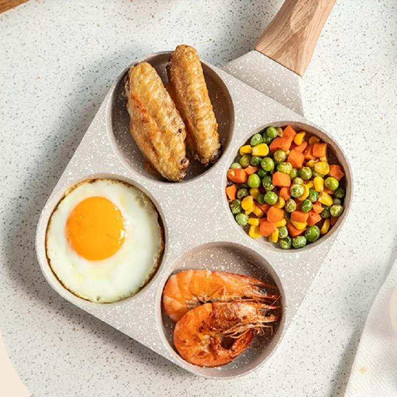 Panci Goreng Omelette Telur Cetakan Kue Panci 1 Sekat /3 Sekat /