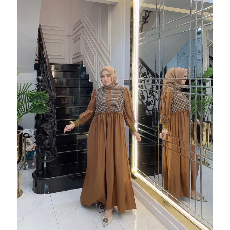 Gwenza - Rumaisha Gamis Simple - Muslim Wanita