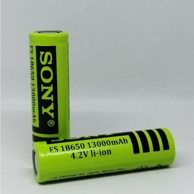 Baterai SONY 18650 4.2V 13000mAh Flat Top Batre Cas SONY 18650 4.2V