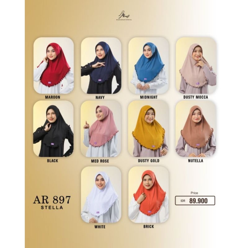 PROMO ARRAFI/Hijab Ar Rafi AR 897||BREND AR RAFI||NEW HIJAB||ANTI KUSUT||HIJAB INSTANT||