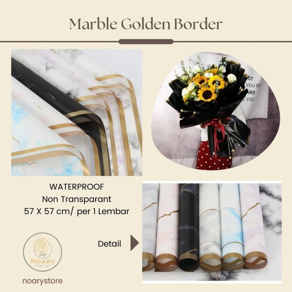 

MARBLE GOLDEN BORDER / CELLOPHANE