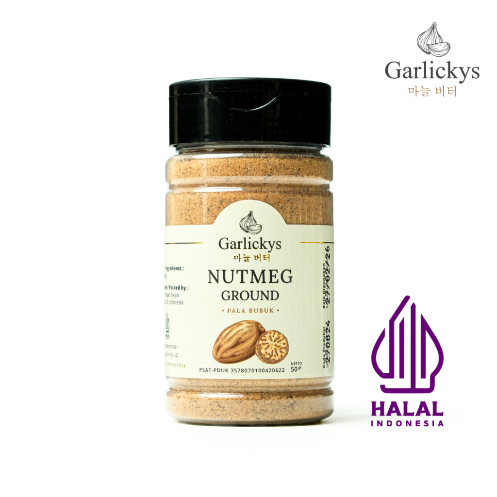 

GARLICKYS Bumbu Dapur Pala Bubuk Murni Asli Nutmeg Powder Premium Quality