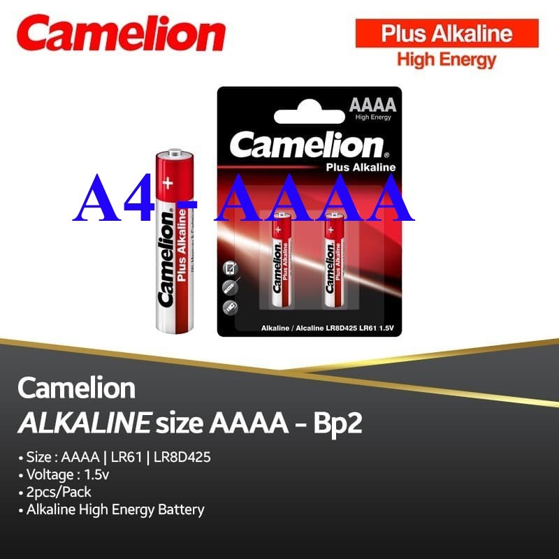 A4 -AAAA Camelion Baterai Alkaline BP2 - LR61 - A4 | Baterai SIze AAAA