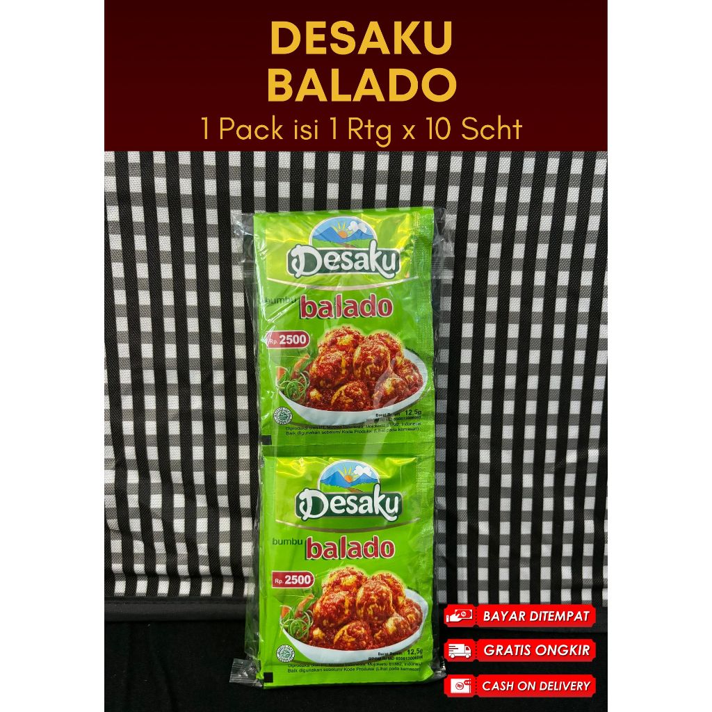 

Bumbu Siap Pakai Desaku Balado Bubuk Perpack isi 1 Renteng