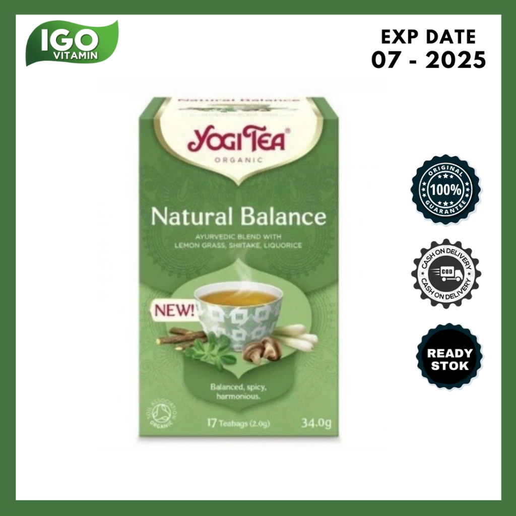 

Teh Herbal Kesehatan Imun Organik YOGI TEA Organic Natural Balance Tea 34gr- Minuman Sehat