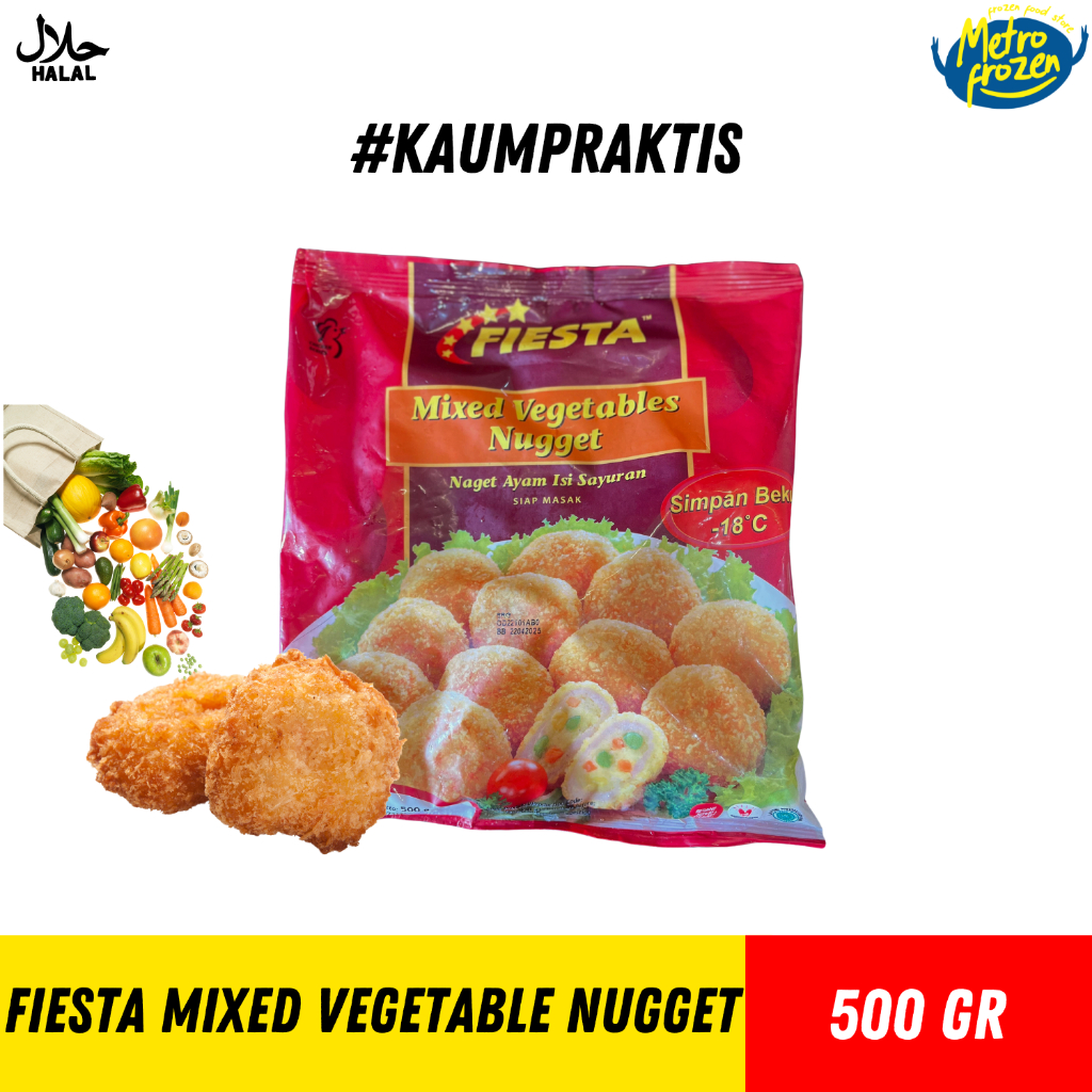 

Fiesta Mixed Vegetable Nugget 500gr
